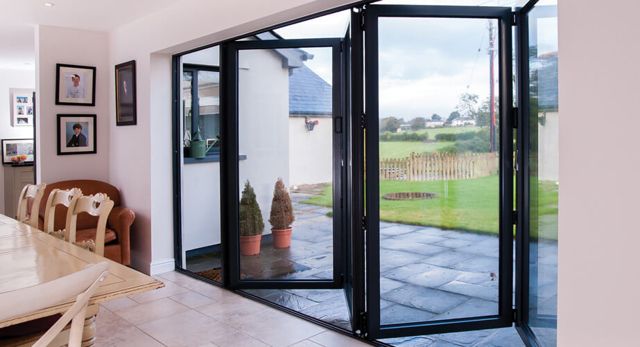 Bifold doors opening to garden